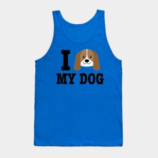 I Love My Dog - Dog Lover Dogs Tank Top